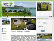 Tablet Screenshot of oddlandcamping.no